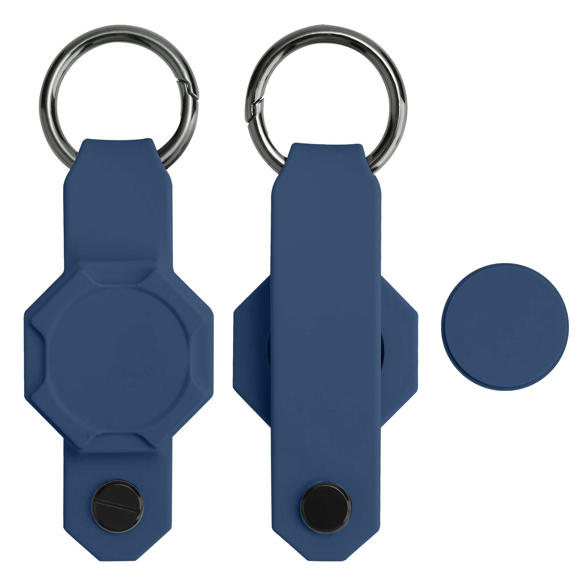 Key organizer silicone case with tracker slot